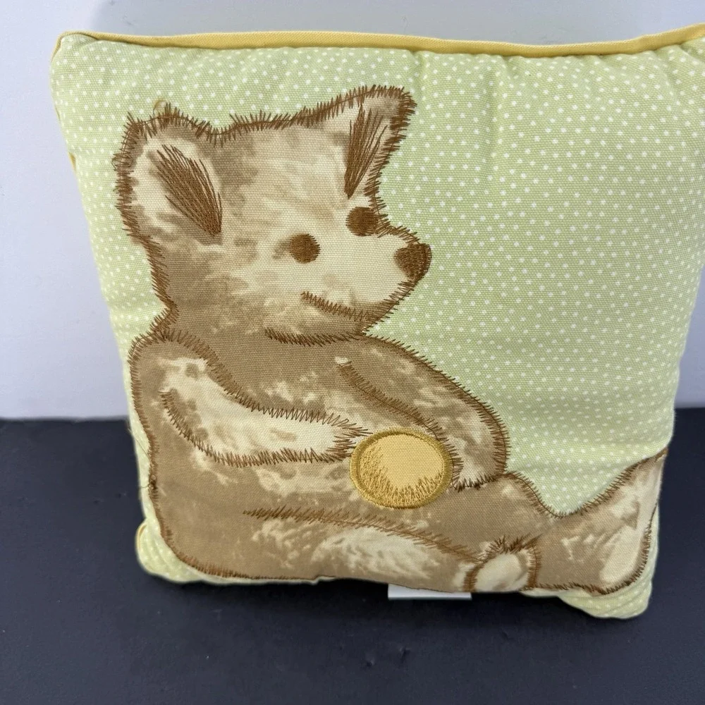 Waverly Home Classics For Kids Embroidered Teddy Bear Throw Pillow 11
